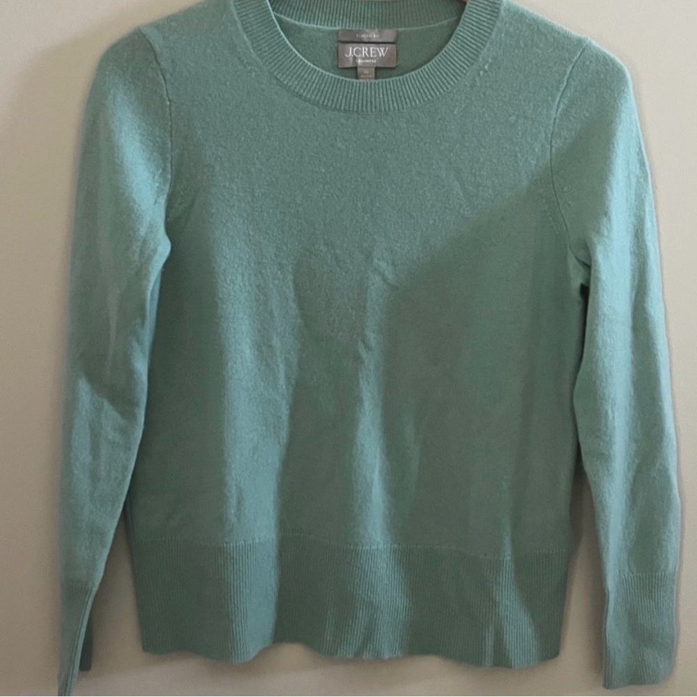 J. Crew Women's Mint Green Crew Neck Sweater